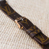 Apple Watch Band Upcycled Famous Brand Classic Brown Monogram