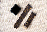 Apple Watch Band Classic Brown Famous Brand Monogram