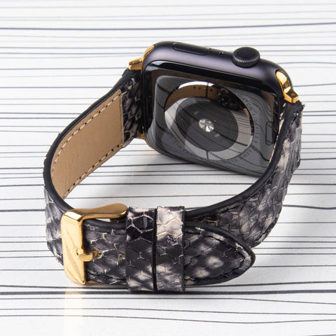 Apple Watch Band Leather  Snake Pattern
