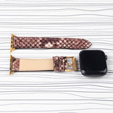 Apple Watch Band Leather Snake Patterned