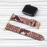 Apple Watch Band Leather Snake Patterned