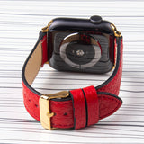 Apple Watch Band  Red Premium Floater Leather