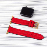 Apple Watch Band  Red Premium Floater Leather