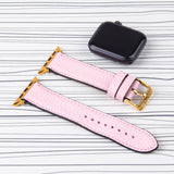 Apple Watch Band Pink Premium Flotter Leather