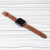 Apple Watch Band Cinnamon Premium Flotter Leather