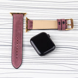 Apple Watch Band Handcrafted "Crazy Horse" Leather Padded