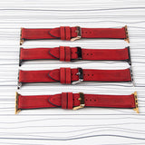 Apple Watch Band "Crazy Horse" Red Leather