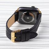 Apple Watch Band Black Premium Flotter Leather