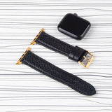 Apple Watch Band Black Premium Flotter Leather