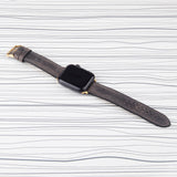 سوار ساعة أبل مصنوع يدويًا من الجلد "كريزي هورس" مبطن بالألوان