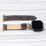 Apple Watch Band "Crazy Horse" Grey Leather