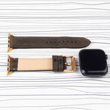 Copy of Apple Watch Band "Crazy Horse" Grey Leather