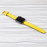Apple Watch Band Yellow Premium Flotter Leather