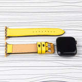 Apple Watch Band Yellow Premium Flotter Leather