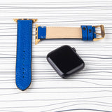 Apple Watch Band Blue Premium Flotter Leather