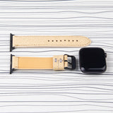 Apple Watch Band  White Leather Saffiano Pattern