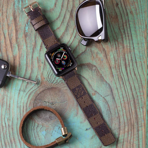 Apple Watch Band  Damier Famous Brand Monogram Brown