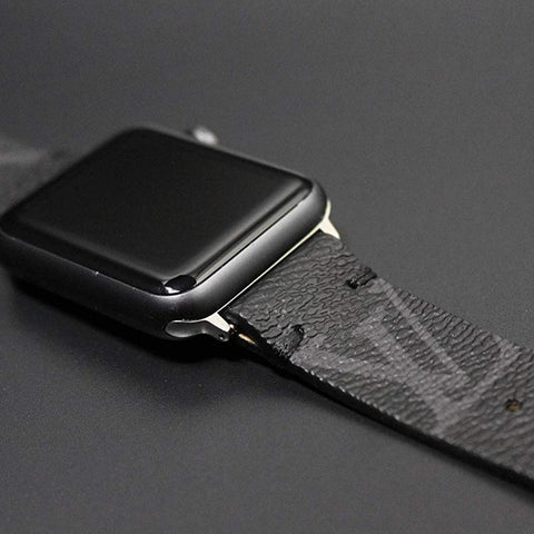 Apple Watch Band Repurposed Classic LV Monogram Eclipse Graphite, 40mm/41mm / Black