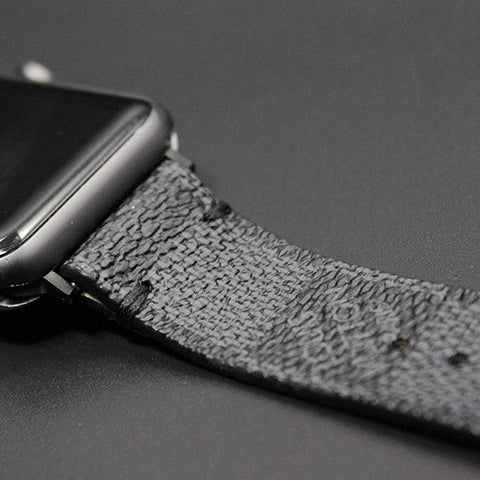 Upcycled Louis Vuitton LV Damier Graphite Apple Watch Band