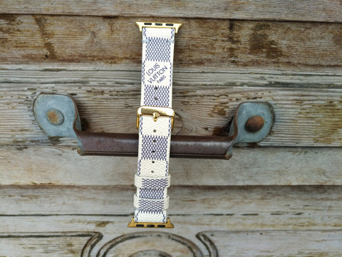 Apple Watch Band Repurposed Damier LV Monogram Double Loop
