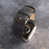 Apple Watch Band "Crazy Horse" Leather Black